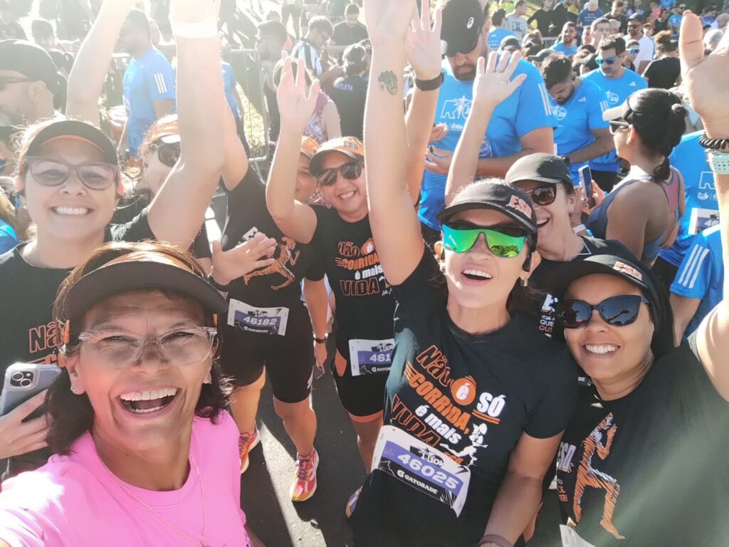 Alunas na Meia Maratona do Rio
